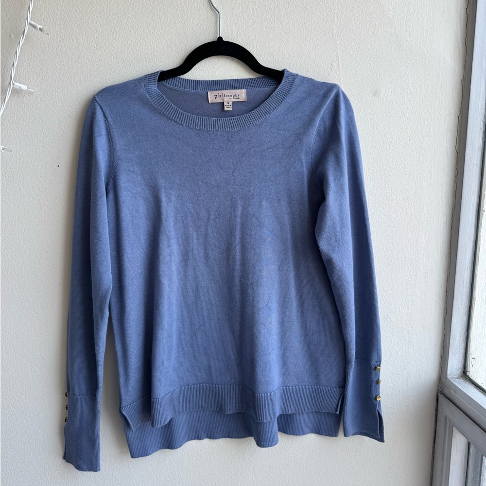 Philosophy Light Blue Knit Top